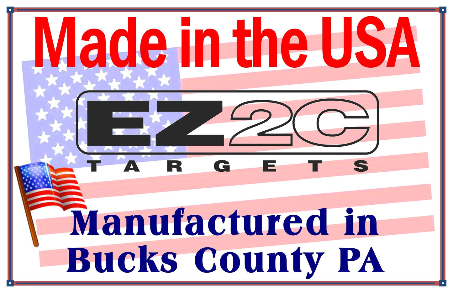 EZ2C Targets #3: Paper Shooting Targets 11"x17" USA Made