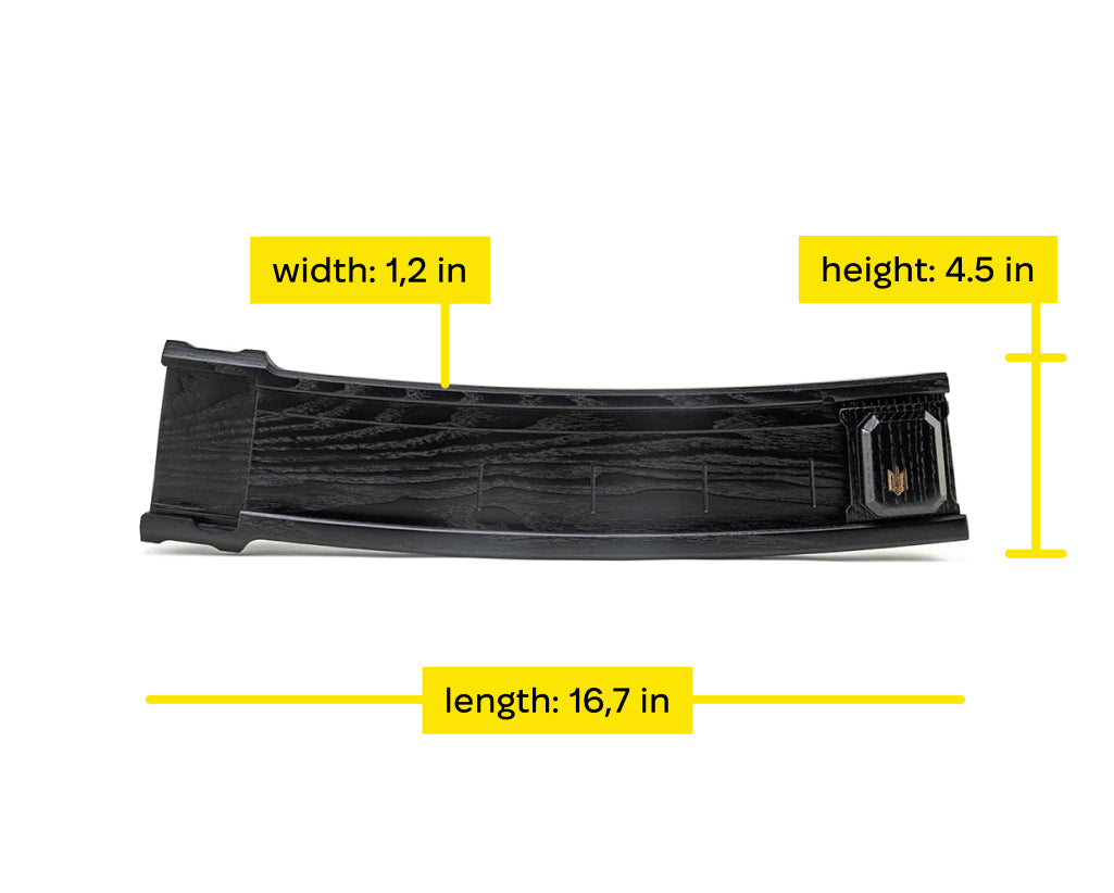 Podavach Hardwood U-LOADER for AR10 magazine speed loader features a durable design with precise dimensions