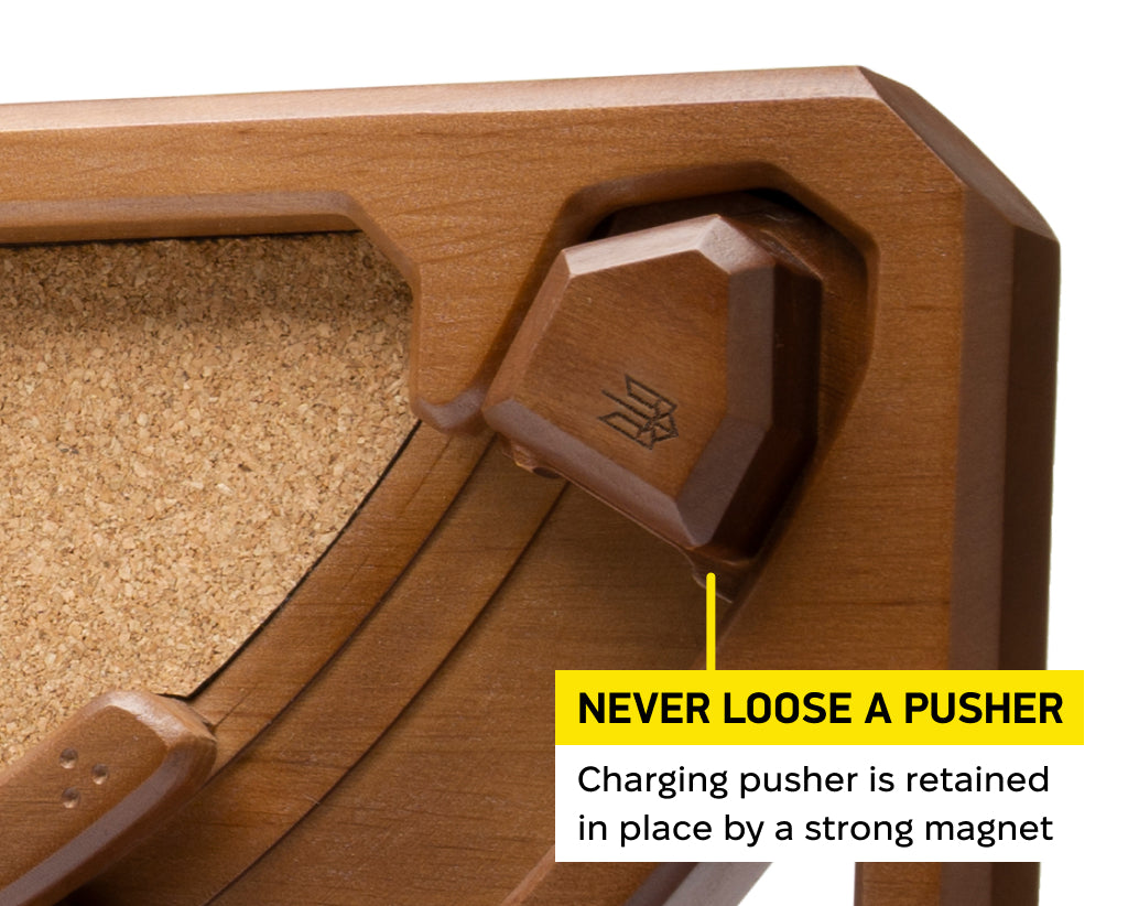 Podavach Hardwood U-LOADER with strong magnet for secure SKS magazine speed loader operation