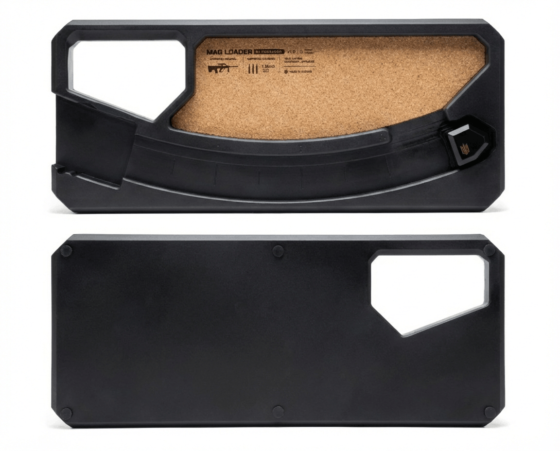 MAG LOADER Steyr AUG Magazine Speed Loader in black — with magazine