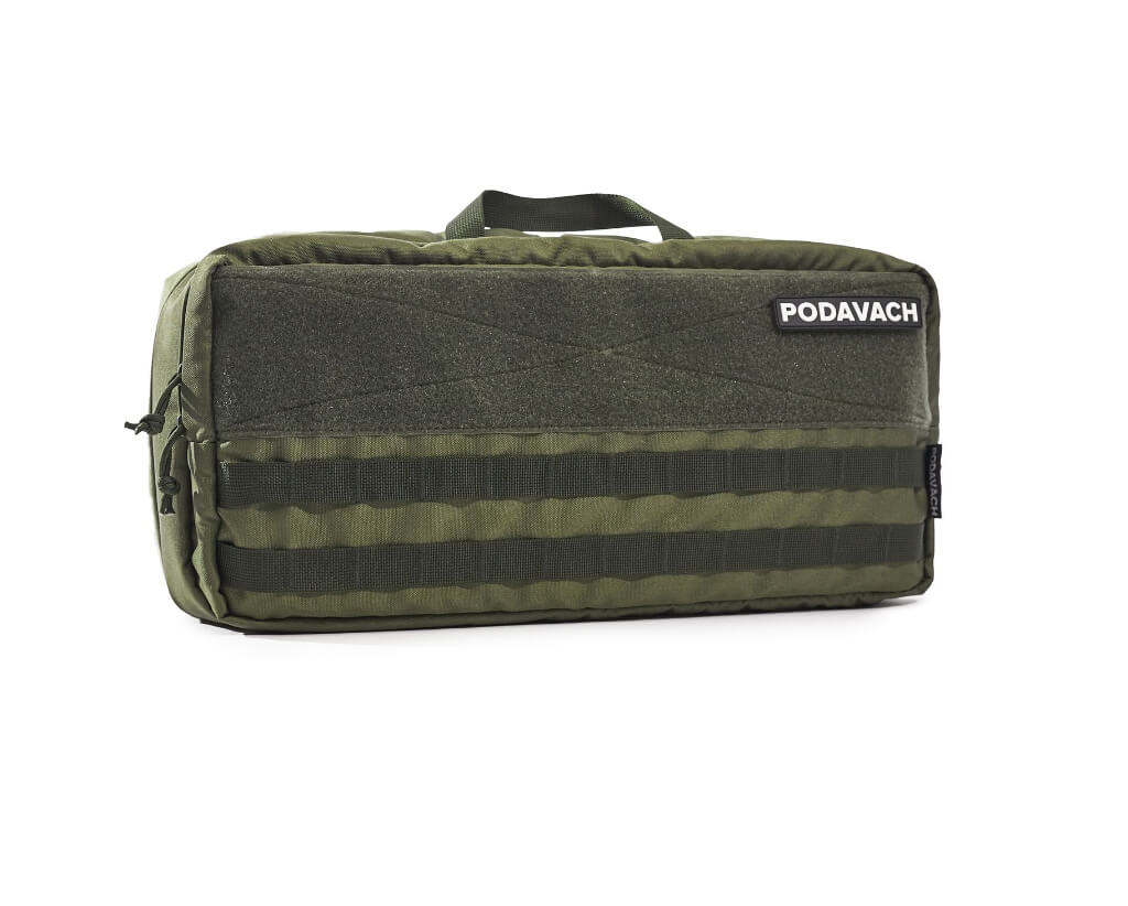 Podavach Premium Magazine Range Bag in Olive Green with Durable Fabric and Secure Storage Straps