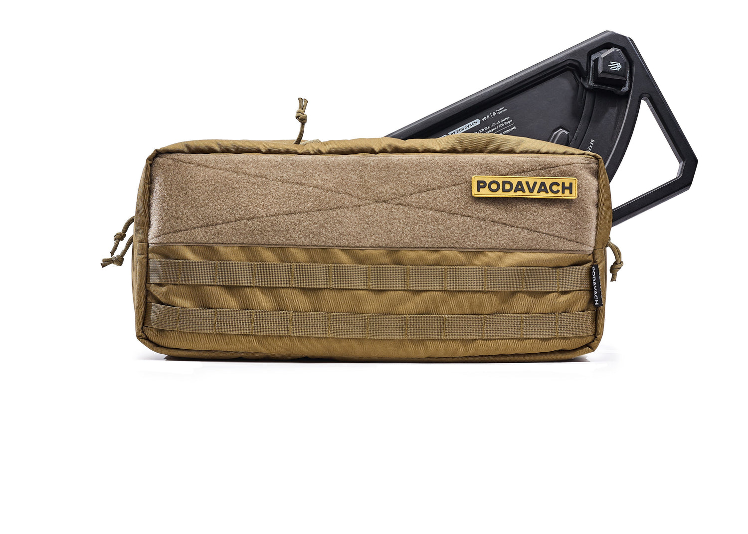 Podavach Premium Magazine Range Bag in tan color with MOLLE webbing for easy attachment
