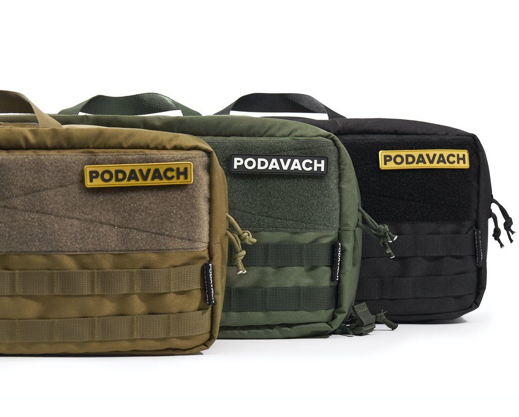Podavach Magazine Range Bag available in olive, green, and black for easy gun magazine storage