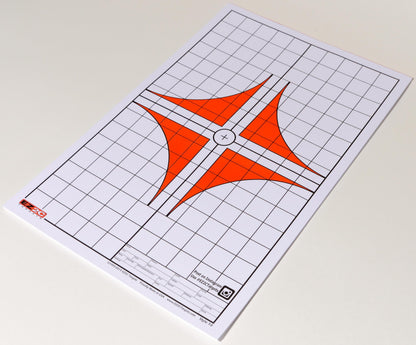 EZ2C Targets #10: Rifle Scope Sight in Paper Target 11”x17” USA MADE
