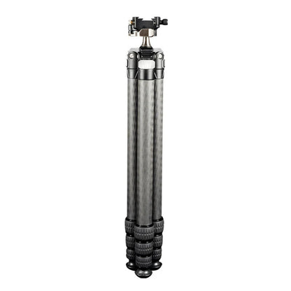 Linkogear HT-324C Carbon Fiber Tripod – Picatinny/Arca, 64" Max, 66lb Capacity - Black