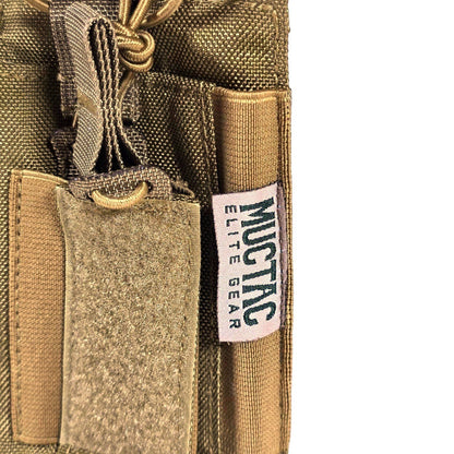 MUCTAC Kangaroo Triple Mag Pouch MOLLE 5.56 & 9mm 1000D Nylon Ranger Green