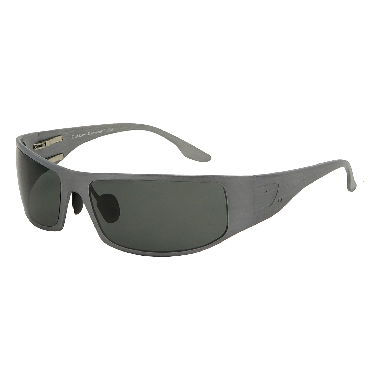 Fugitive TAC — Brushed GunMetal / Polarized Lenses (ANSI Z87.1)
