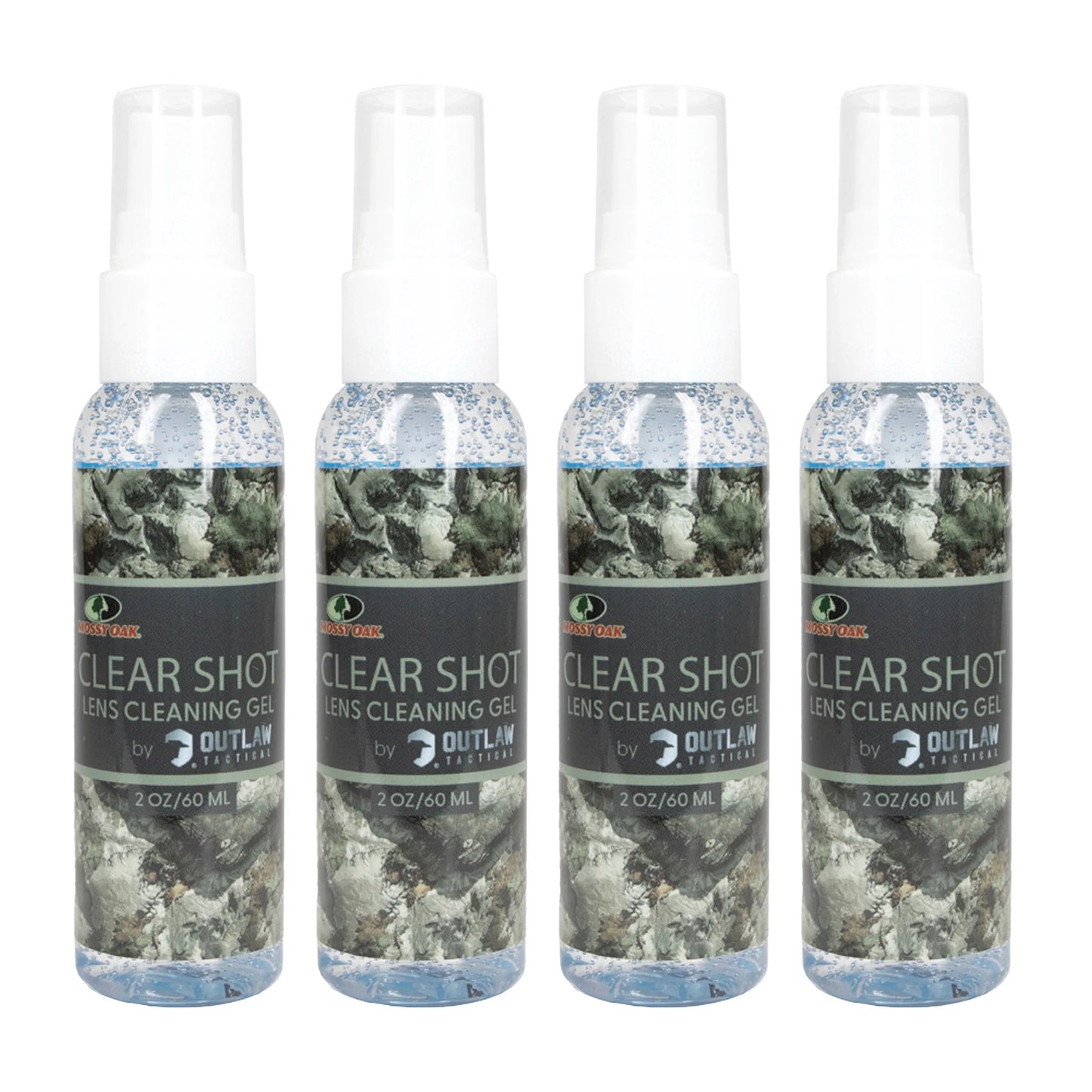 Mossy Oak ClearShot Lens Cleaner Spray — 4-Pack (2 oz each)