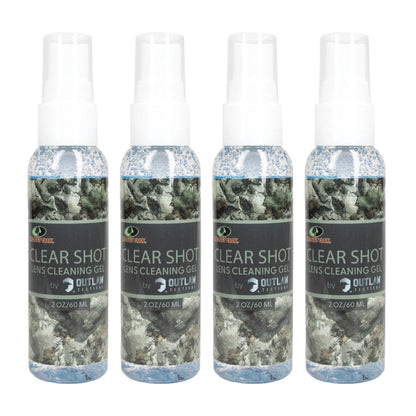 Mossy Oak ClearShot Lens Cleaner Spray — 4-Pack (2 oz each)