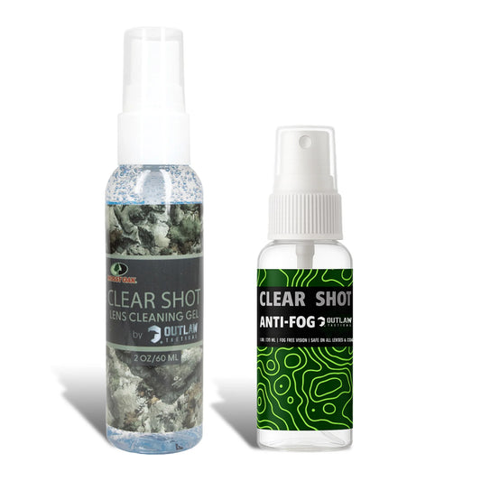 Mossy Oak ClearShot Lens Cleaner + Anti-Fog Spray Bundle