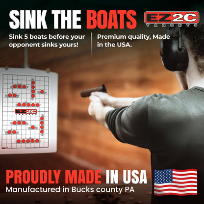 40 EZ2C Targets: Four Fun Game Styles Paper Targets 11"x17" USA MADE