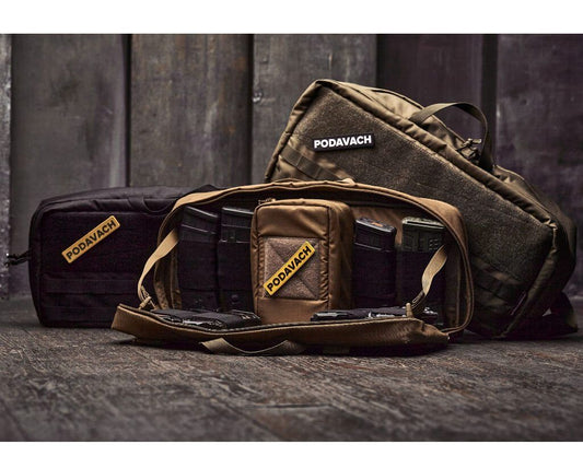 Podavach range bags and ammo pouches — full range loadout