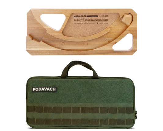 Range Minimalistic Bundle — U-LOADER Light Wood with Olive Carrying Case