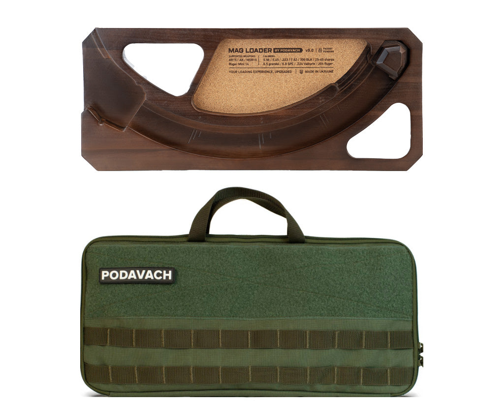 Range Minimalistic Bundle — U-LOADER Walnut with Olive Carrying Case