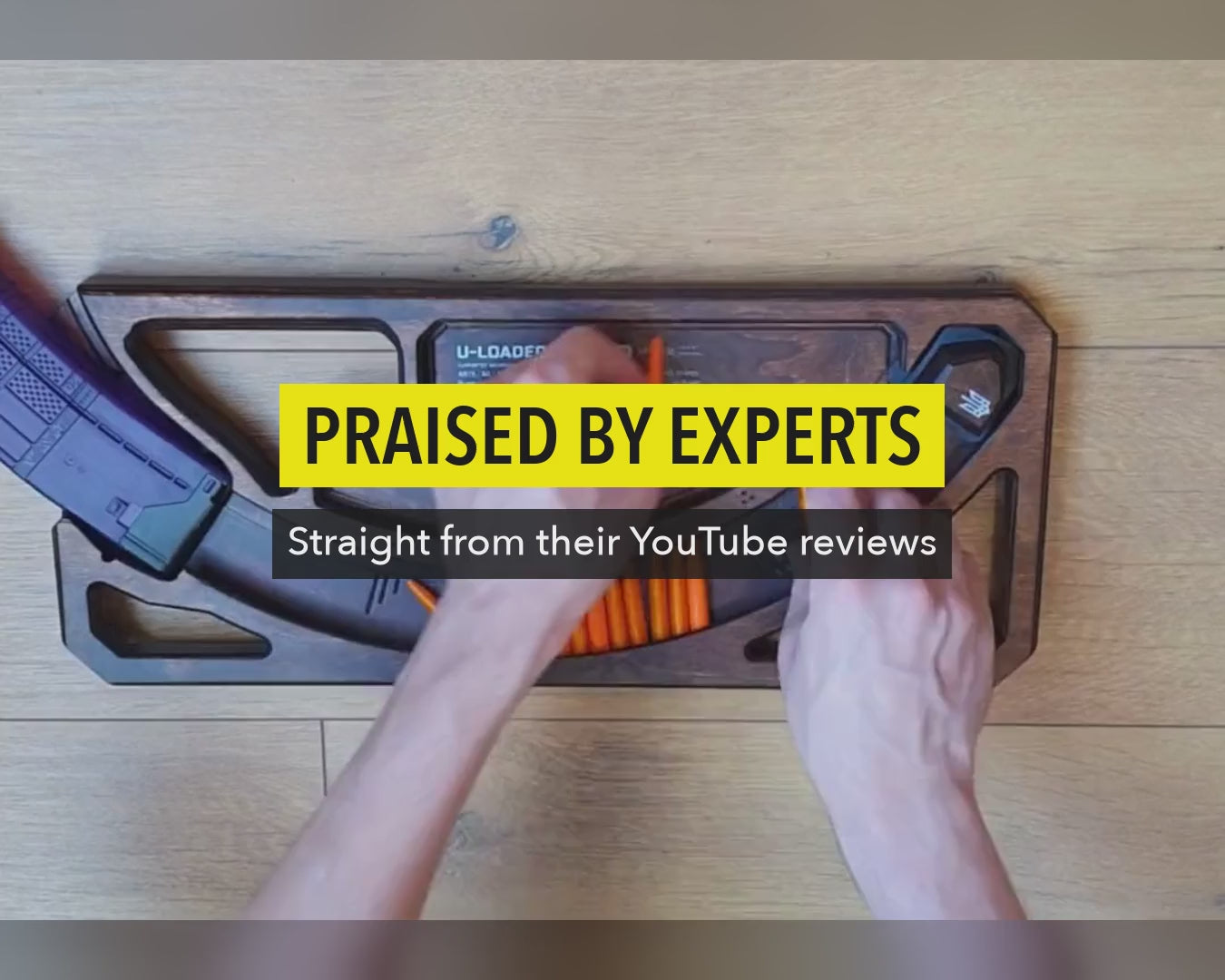 YouTube reviewers on the U-LOADER speed loader: Johnny Snow, Tire Iron, The Armory Life, Praktikal Nurse, FirearmFreedom, Angel Silver47seven