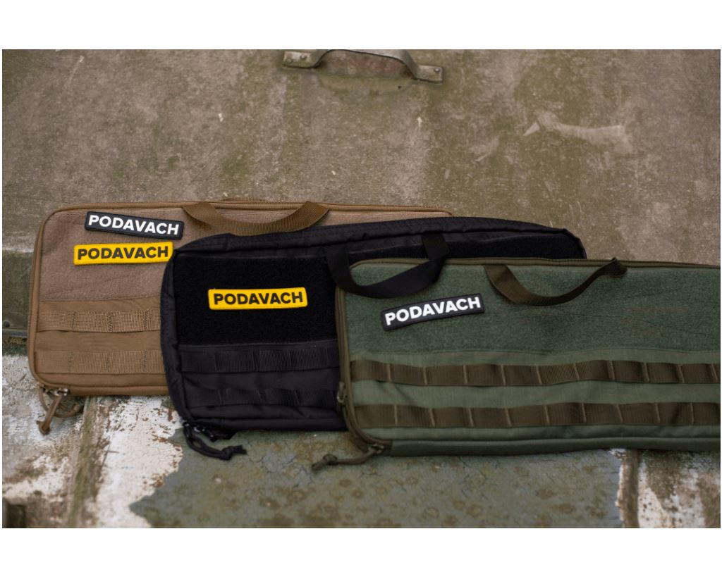 Podavach Premium Magazine Loaders in three colors, showcasing the bench loader carrying case design
