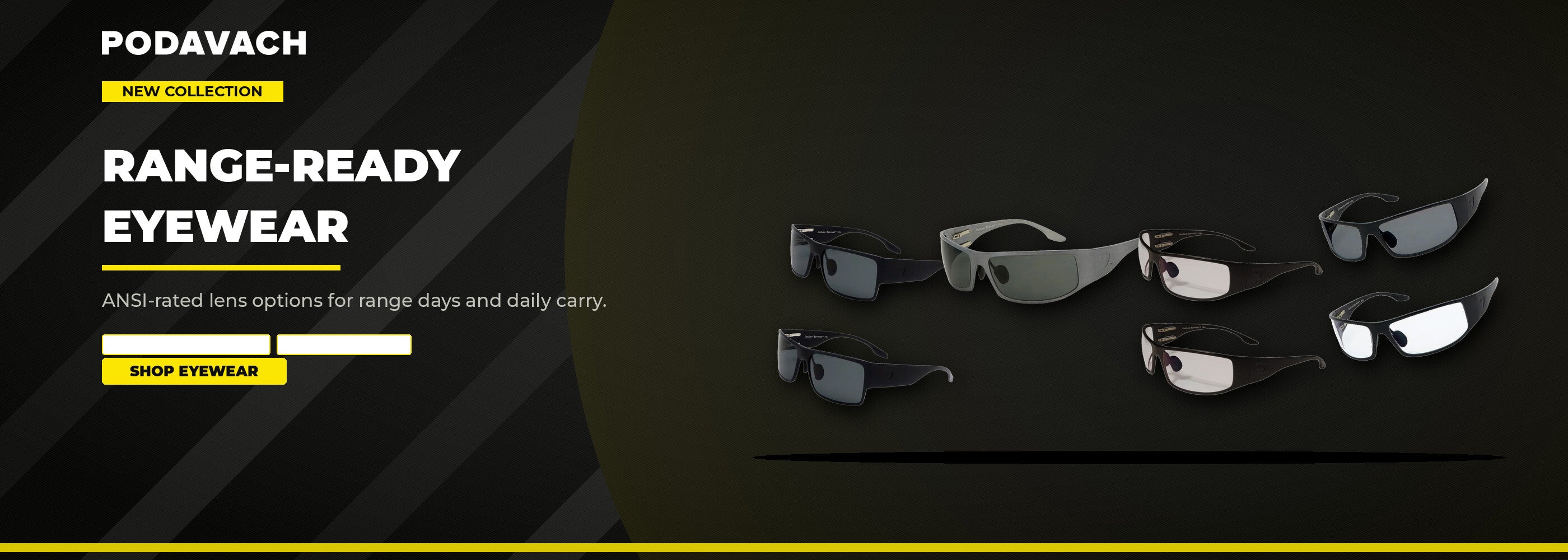 Tactical Eyewear collection banner